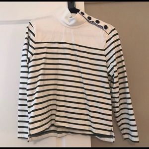 J crew button up turtleneck